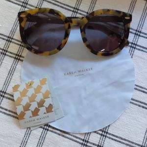 Karen Walker Super Duper Tortoise Sunglasses